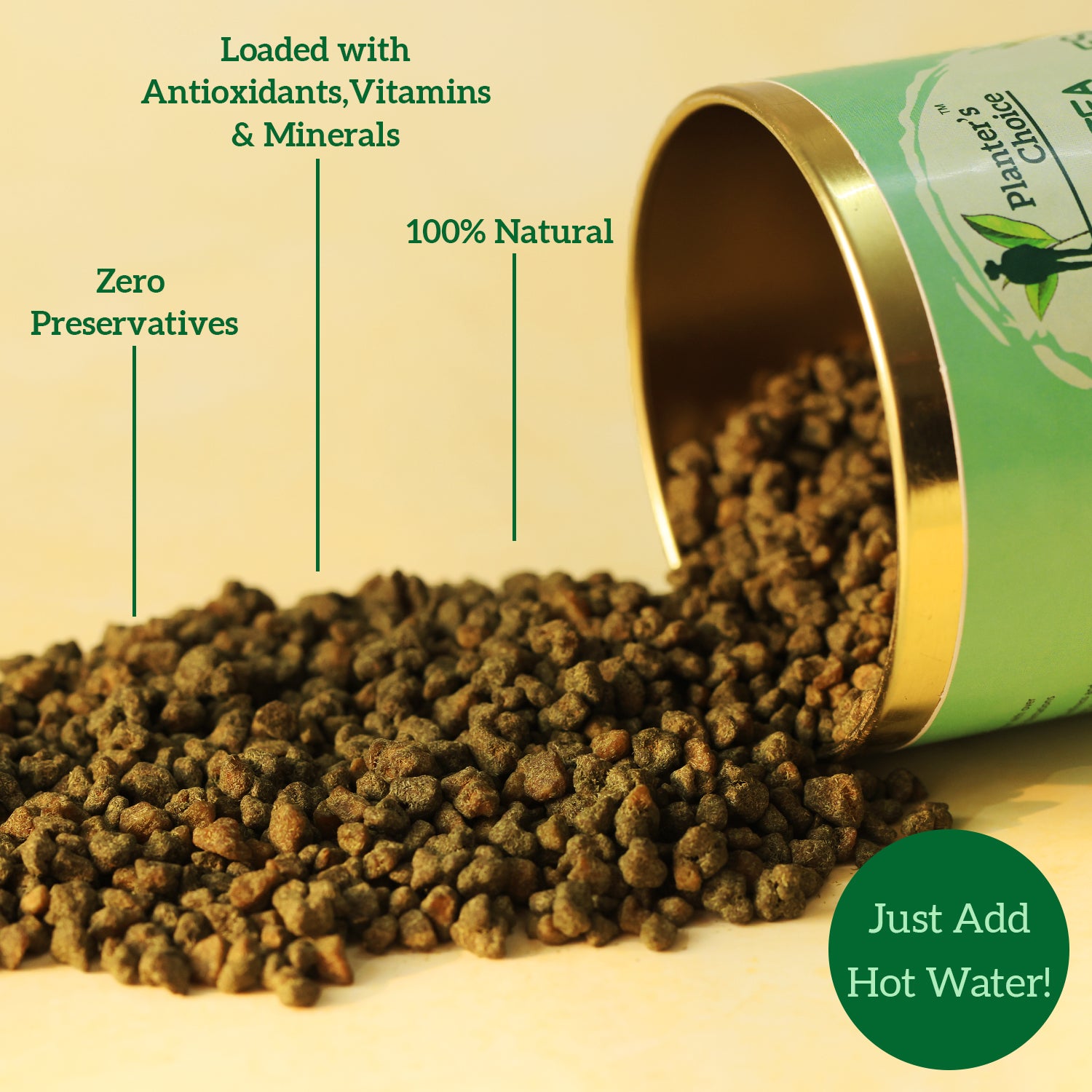 Mint Green Tea Jaggery Granules, 200GMS