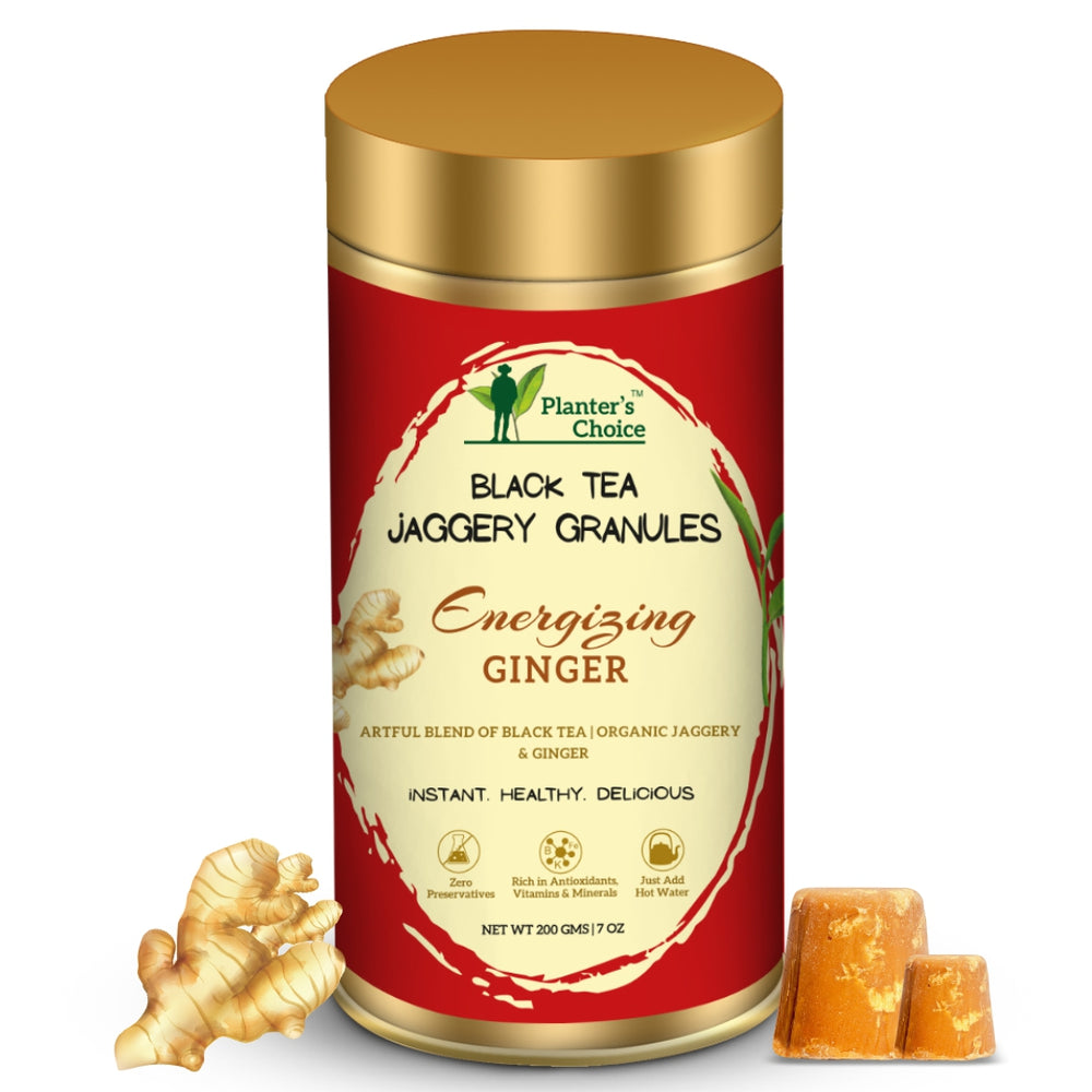 Ginger Black Tea Jaggery Granules, 200 GMS