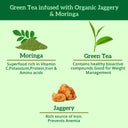 Moringa Green Tea Jaggery Granules, 200GMS